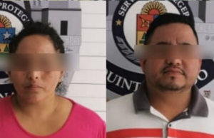 Pareja se agarra a los golpes en plena calle de la Región 248 de Cancún