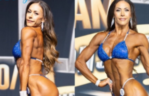 Vanessa Guzmán se posiciona en el top 10 en competencia de fisicoculturismo