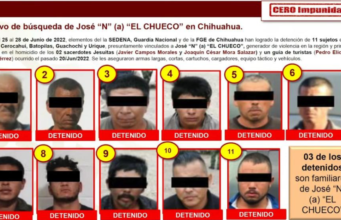 Detienen a 11 personas vinculadas con ‘El Chueco’, presunto asesino de sacerdotes en Chihuahua