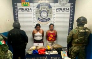 Detienen a dos mujeres por narcomenudeo en Playa del Carmen