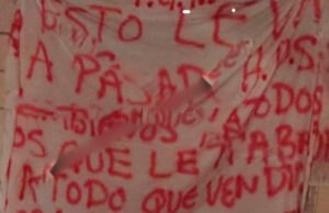 Aparece narcomanta en Isla Aguada