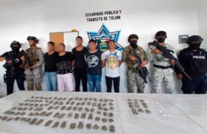 Detienen a cinco hombres por narcomenudeo en Tulum