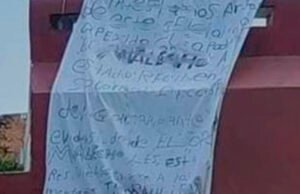 Identifican a los delincuentes que colocaron la supuesta narcomanta en Champotón, Campeche