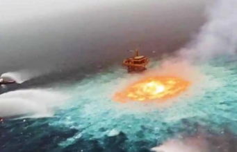 ‘Ojo de fuego’ en el Golfo de México fue por fuga de gas en ducto de Pemex: ASEA