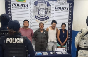 Detienen a presuntos ladrones de autopartes que operaban en estacionamiento de Playa del Carmen