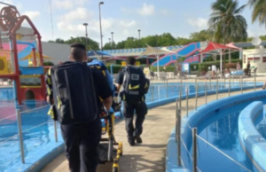 Niño se electrocuta en alberca en Ventura Park de Cancún