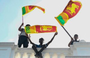 Manifestantes abandonan edificios públicos de Sri Lanka