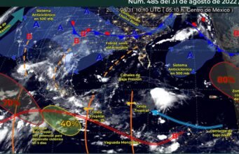 Se aproxima nueva onda tropical a la Península de Yucatán