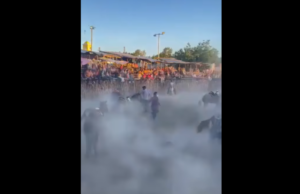 Carambola de caballos causa caos en torneo de lazo en Telchac, Yucatán: VIDEO