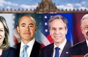 “Encuentro en Palacio Nacional: Presidente López Obrador y Altos Funcionarios Estadounidenses Abordan Temas Migratorios”