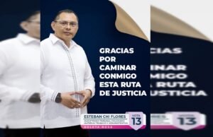 “Gracias de corazón”: Esteban Daniel Chi Flores cierra campaña con emotivo mensaje ciudadano