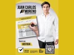 Juan Carlos Moreno Cabrera cierra campaña con gratitud y esperanza: “Nos vemos en las urnas este 1 de junio”