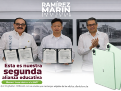 Jorge Carlos Ramírez Marín hace alianza histórica para impulsar la tecnología para jóvenes yucatecos