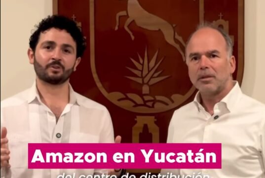 Milo Barrera anuncio la ampliación del centro de distribución de Amazon México en Mérida