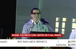 Rommel presume lentes Ray Ban de más de 9 mil pesos