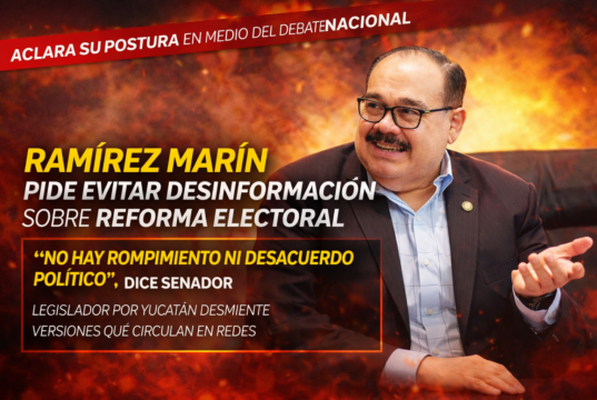 Jorge Carlos Ramírez Marín aclara debate sobre reforma electoral y llama a evitar la desinformación