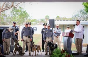 Yucatán integra nuevos binomios caninos para detección de explosivos