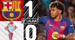 Lamine Yamal anota y se lesiona en triunfo del Barcelona ante el Celta