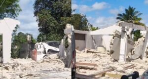 Se desploma obra en el norte de Mérida; albañiles quedan atrapados entre escombros