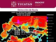 Amplias zonas de Yucatán bajo tormentas; autoridades llaman a tomar precauciones
