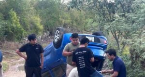 Cinturón de seguridad salva a conductor tras espectacular accidente en la Mérida–Motul