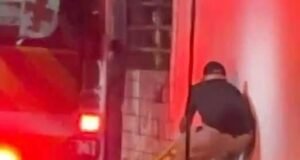 Joven de Protección Civil arriesga su vida y rescata a mujer atrapada