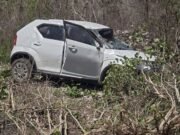 Conductora termina hospitalizada tras volcadura en la carretera Hunucmá-Tetiz