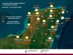 Yucatán enfrentará intenso calor este domingo; Mérida alcanzaría hasta 42 grados
