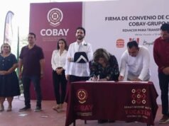MÁS BENEFICIOS PARA ESTUDIANTES Y TRABAJADORES DEL COBAY EN YUCATÁN