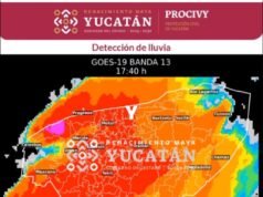Continúan las lluvias en Yucatán; prevén tormentas eléctricas en Mérida y municipios del interior