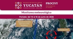 Prevén regreso de lluvias intensas en Yucatán a partir del 10 de junio