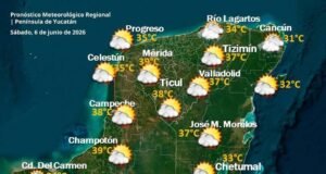CALOR EXTREMO Y CHUBASCOS MANTENDRÁN BAJO VIGILANCIA A YUCATÁN ESTE FIN DE SEMANA
