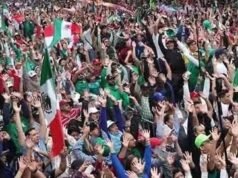 Miles participan en megacola humana en Paseo de la Reforma por el Mundial 2026