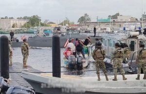 Marina asegura embarcación tras persecución marítima frente a costas de Progreso