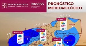 Domingo de contrastes en Yucatán: pronostican lluvias dispersas y temperaturas de hasta 40 grados