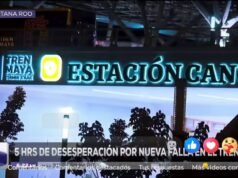 Falla en el tren maya deja varados por más de cinco horas a pasajeros que viajaban de mérida a cancún