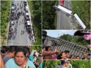 Volcadura de tráiler en Quintana Roo termina en rapiña; habitantes saquean mercancía de Suburbia