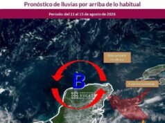Yucatán se prepara para una semana de lluvias irregulares; Procivy pide extremar precauciones