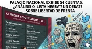 Exhibición de 54 cuentas desde Palacio Nacional desata debate sobre libertad de prensa y crítica al Gobierno