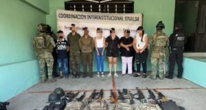 Operativo en Badiraguato deja ocho detenidos y asegura arsenal de alto poder