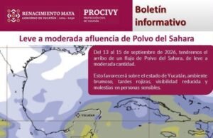 Polvo del Sahara llegará a Yucatán este domingo; autoridades mantienen vigilancia