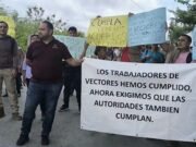 Trabajadores de Vectores bloquean acceso a Los Héroes
