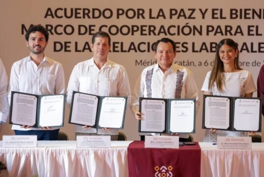 Milo Barrera fortalece alianza entre empresas y trabajadores para impulsar la paz laboral en Yucatán