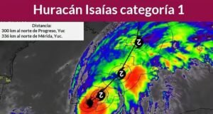 PERSISTEN LAS LLUVIAS EN YUCATÁN PESE AL ALEJAMIENTO DEL HURACÁN ISAÍAS
